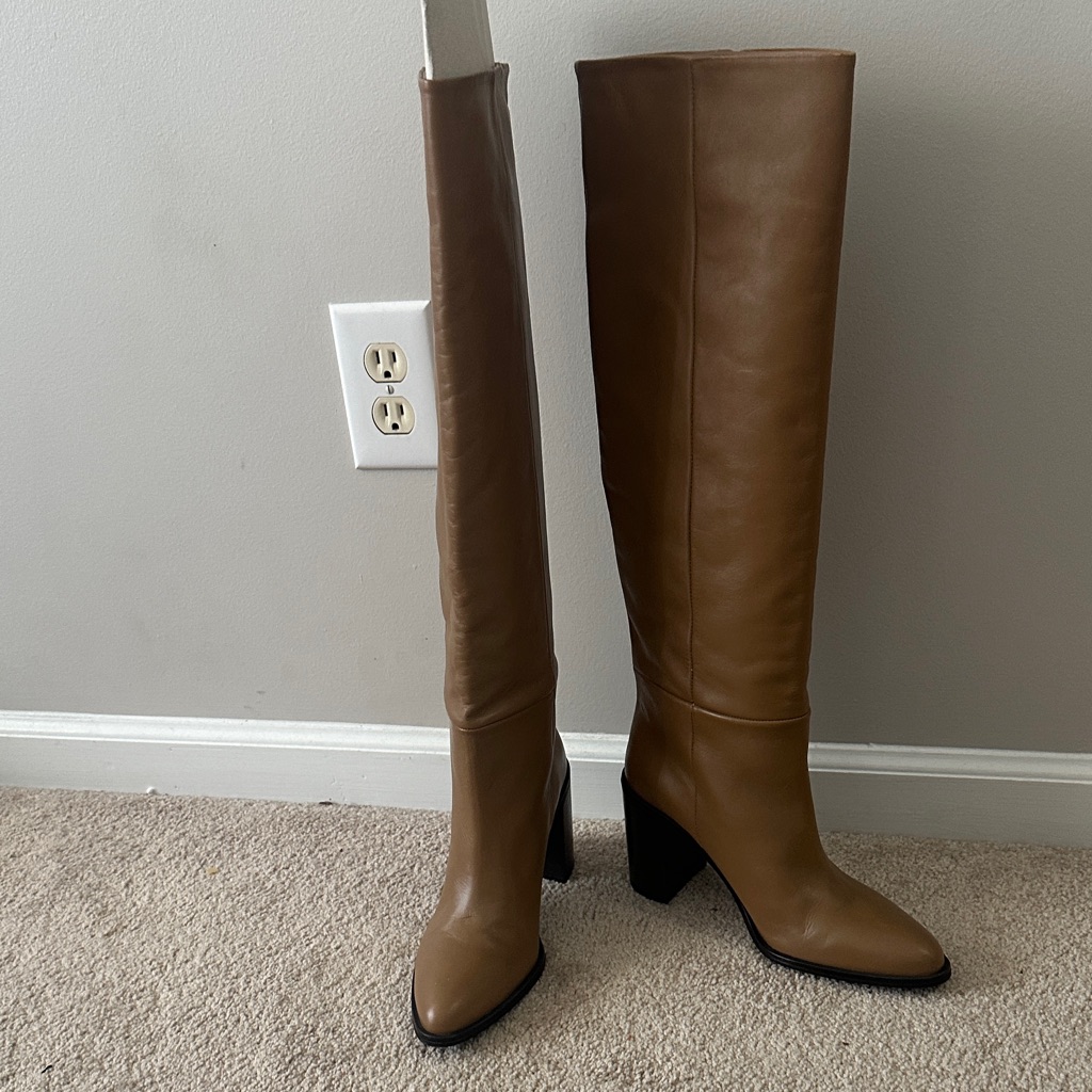 Zara Leather Knee-High Women's Boots